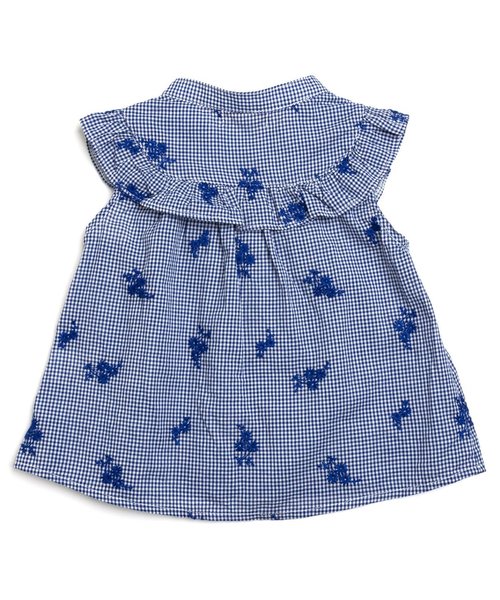 Seraph（セラフ）の「3色2柄ノースリーブブラウス（シャツ/ブラウス・キッズ・オフホワイト/ブラック/ネイビー・140/120/110/130/100/80/90/95）」の11枚目の写真