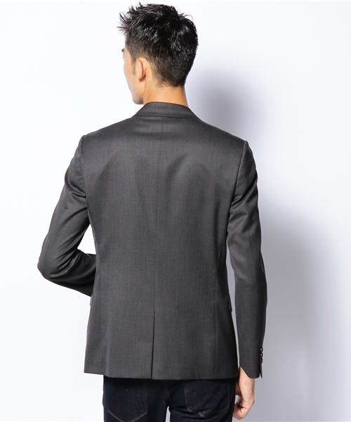 BEAUTY&YOUTH UNITED ARROWS（ビューティーアンドユースユナイテッドアローズ）の「BY TW/ツイル ノッチド 2ボタン ジャケット ◆（テーラードジャケット・メンズ・ブラック/ダークグレー・SMALL/MEDIUM/LARGE/X-LARGE）」の4枚目の写真