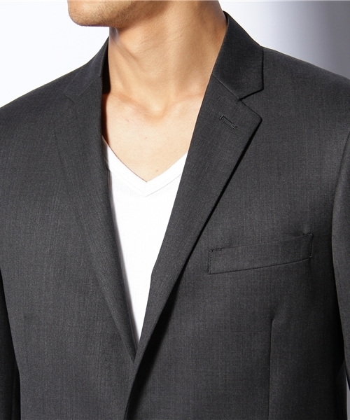 BEAUTY&YOUTH UNITED ARROWS（ビューティーアンドユースユナイテッドアローズ）の「BY TW/ツイル ノッチド 2ボタン ジャケット ◆（テーラードジャケット・メンズ・ブラック/ダークグレー・SMALL/MEDIUM/LARGE/X-LARGE）」の6枚目の写真