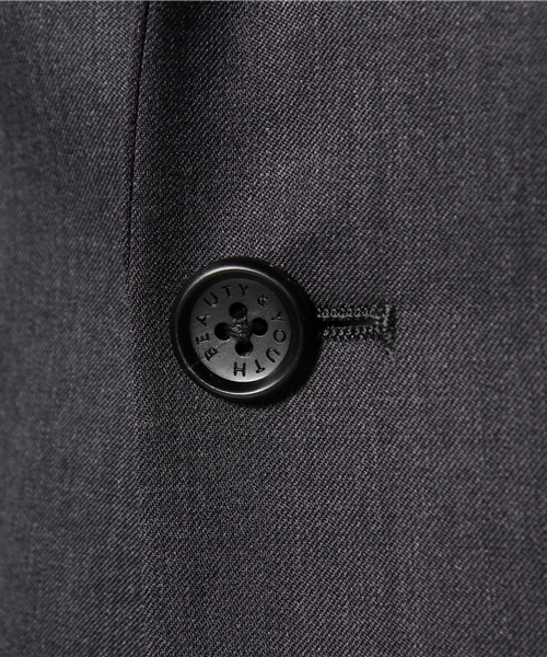 BEAUTY&YOUTH UNITED ARROWS（ビューティーアンドユースユナイテッドアローズ）の「BY TW/ツイル ノッチド 2ボタン ジャケット ◆（テーラードジャケット・メンズ・ブラック/ダークグレー・SMALL/MEDIUM/LARGE/X-LARGE）」の9枚目の写真