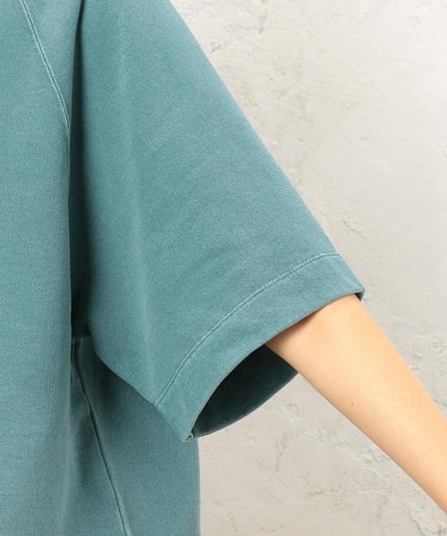 green label relaxing（グリーンレーベルリラクシング）の「CF ピグメント ウラケ カットソー ◆（Tシャツ/カットソー・レディース・ブラック/ピンク/ダークグリーン/コバルトブルー・FREE）」の15枚目の写真