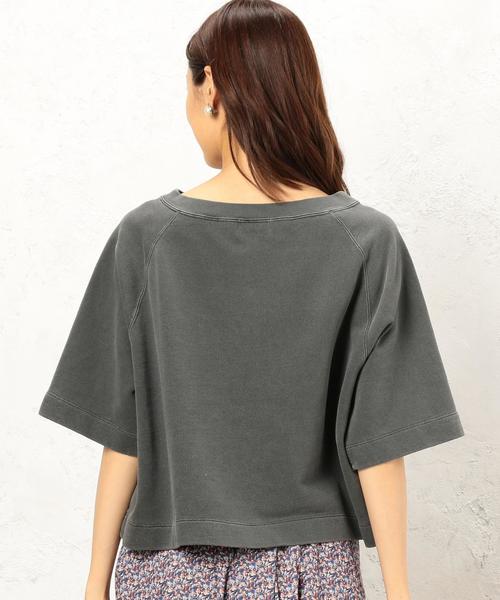 green label relaxing（グリーンレーベルリラクシング）の「CF ピグメント ウラケ カットソー ◆（Tシャツ/カットソー・レディース・ブラック/ピンク/ダークグリーン/コバルトブルー・FREE）」の10枚目の写真