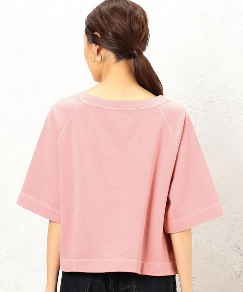green label relaxing（グリーンレーベルリラクシング）の「CF ピグメント ウラケ カットソー ◆（Tシャツ/カットソー・レディース・ブラック/ピンク/ダークグリーン/コバルトブルー・FREE）」の8枚目の写真