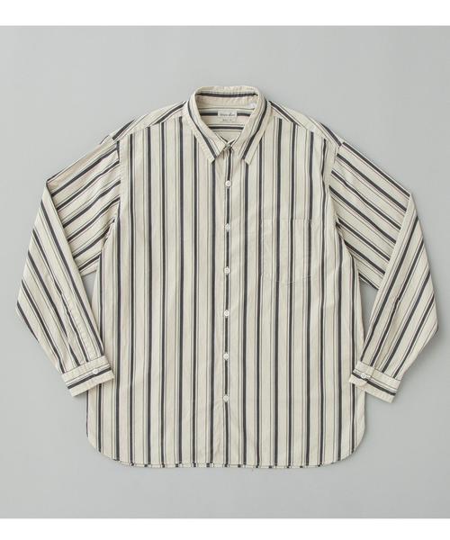 theory2025 シャツ Striped Straight Shirt B