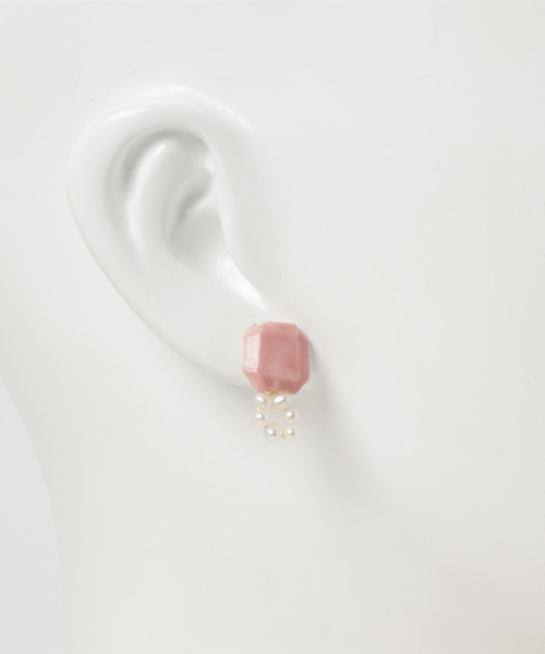 TONE SELECT GOODS（トーンセレクトグッズ）の「【irodori】circle パール pierce（プラム）（ピアス（両耳用）・レディース・その他・FREE）」の2枚目の写真