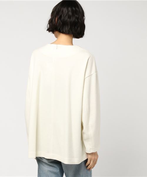 TATRAS CONCEPT STORE(タトラスコンセプトストア)の「Fluid(フルイド) ウールトップス(その他トップス・レディース・ホワイト/チャコールグレー・1/2)」の5枚目の写真