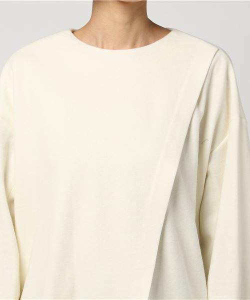 TATRAS CONCEPT STORE(タトラスコンセプトストア)の「Fluid(フルイド) ウールトップス(その他トップス・レディース・ホワイト/チャコールグレー・1/2)」の6枚目の写真