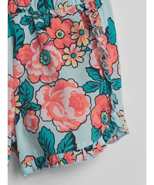 GAP（ギャップ）の「Gap 花柄フリル ドルフィンショートパンツ（その他パンツ・キッズ・ネイビー/グリーン系その他・90cm/95cm/110cm/100cm/105cm/80ｃｍ）」の4枚目の写真