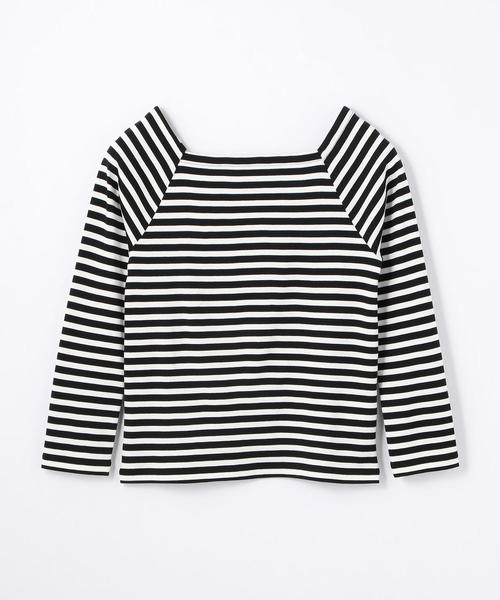 BALLSEY(ボールジィ)の「コットンジャージー スクエアネックプルオーバー(Tシャツ/カットソー・レディース・ホワイト/ブラック/カーキ/ブラック系その他・S)」の13枚目の写真