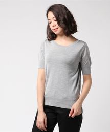 Marisol 5月号掲載/ウォッシャブルシルク クルーネックトップ