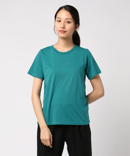 earth music&ecology（アースミュージックアンドエコロジー）の「・カラーパレットTシャツ（Tシャツ/カットソー・レディース・オレンジ/オフホワイト/レッド/パープル/グリーン/ブラック・FREE）」の3枚目の写真