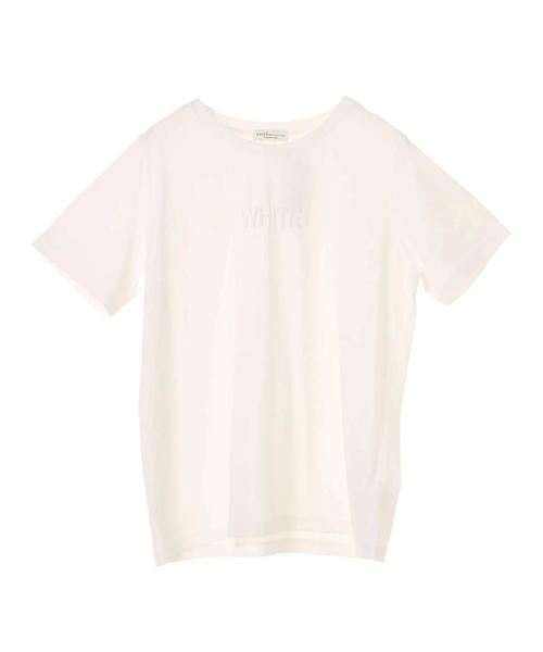 earth music&ecology（アースミュージックアンドエコロジー）の「・カラーパレットTシャツ（Tシャツ/カットソー・レディース・オレンジ/オフホワイト/レッド/パープル/グリーン/ブラック・FREE）」の12枚目の写真