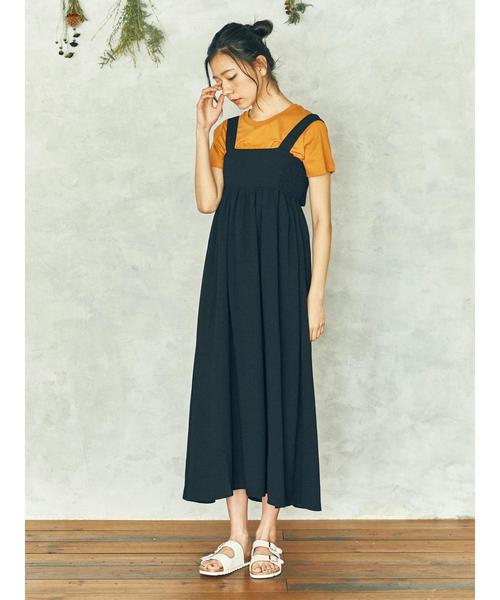 earth music&ecology（アースミュージックアンドエコロジー）の「・カラーパレットTシャツ（Tシャツ/カットソー・レディース・オレンジ/オフホワイト/レッド/パープル/グリーン/ブラック・FREE）」の16枚目の写真