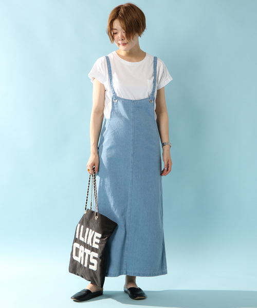 notch.（ノッチ）の「サロペットスカート（デニムスカート・レディース・ブラック/ブルー/スカイブルー・M/L）」の13枚目の写真