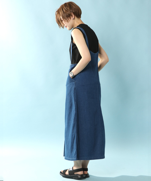 notch.（ノッチ）の「サロペットスカート（デニムスカート・レディース・ブラック/ブルー/スカイブルー・M/L）」の16枚目の写真