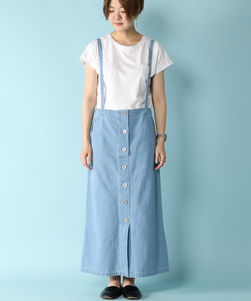 notch.（ノッチ）の「サロペットスカート（デニムスカート・レディース・ブラック/ブルー/スカイブルー・M/L）」の18枚目の写真