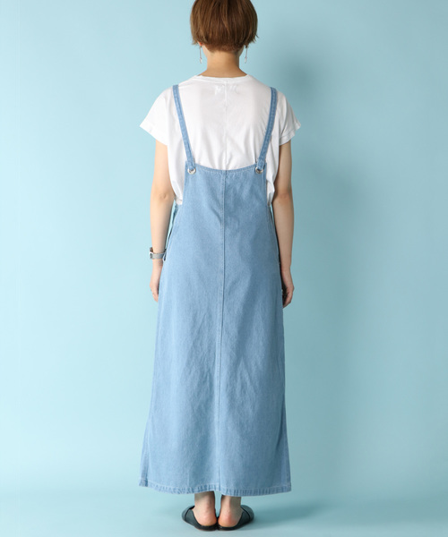 notch.（ノッチ）の「サロペットスカート（デニムスカート・レディース・ブラック/ブルー/スカイブルー・M/L）」の20枚目の写真