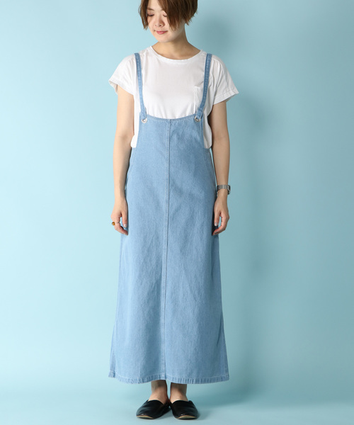 notch.（ノッチ）の「サロペットスカート（デニムスカート・レディース・ブラック/ブルー/スカイブルー・M/L）」の21枚目の写真