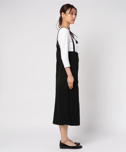 notch.（ノッチ）の「サロペットスカート（デニムスカート・レディース・ブラック/ブルー/スカイブルー・M/L）」の4枚目の写真