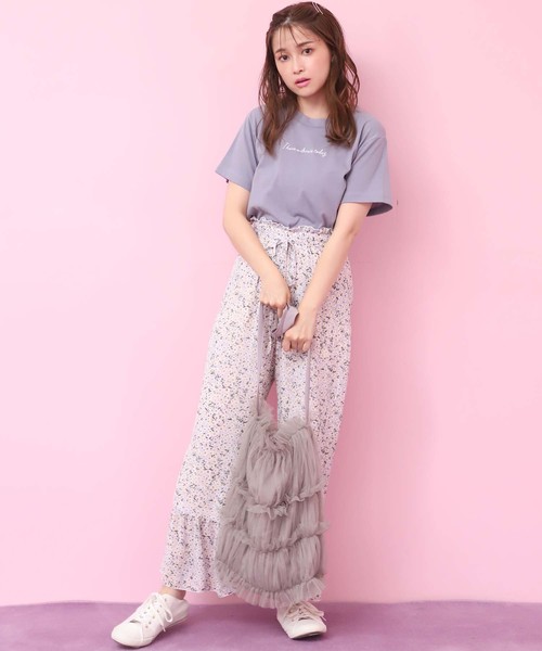 one after another NICE CLAUP（ワンアフターアナザーナイスクラップ）の「チュールボリュームBAG（ショルダーバッグ・レディース・アイボリー/グレー系その他/ピンク系その他・FREE）」の13枚目の写真