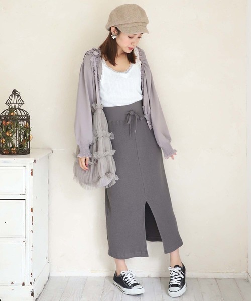 one after another NICE CLAUP（ワンアフターアナザーナイスクラップ）の「チュールボリュームBAG（ショルダーバッグ・レディース・アイボリー/グレー系その他/ピンク系その他・FREE）」の22枚目の写真