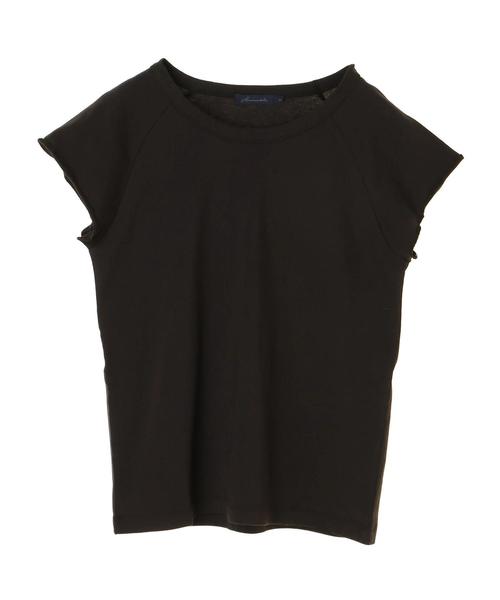 AMERICAN HOLIC（アメリカンホリック）の「・ラグラン半袖プルオーバー（Tシャツ/カットソー・レディース・オフホワイト/チャコールグレー/キャメル/カーキ・M/L）」の6枚目の写真