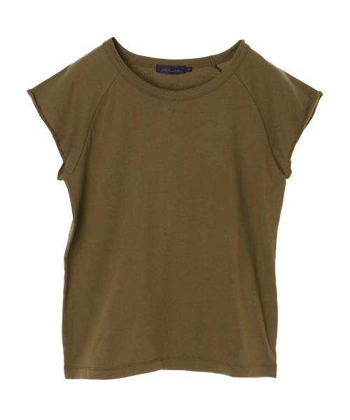 AMERICAN HOLIC（アメリカンホリック）の「・ラグラン半袖プルオーバー（Tシャツ/カットソー・レディース・オフホワイト/チャコールグレー/キャメル/カーキ・M/L）」の8枚目の写真