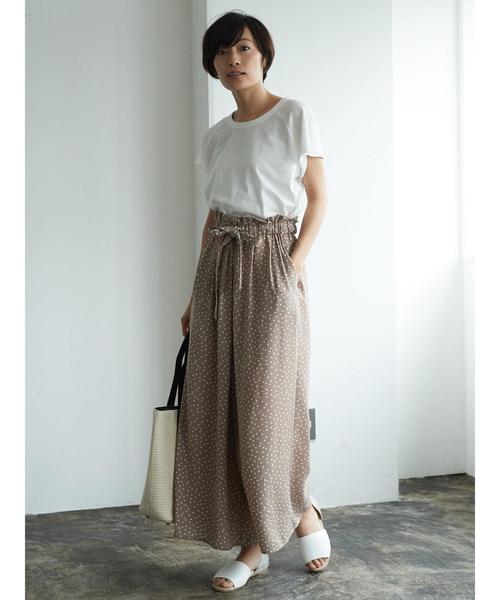 AMERICAN HOLIC（アメリカンホリック）の「・ラグラン半袖プルオーバー（Tシャツ/カットソー・レディース・オフホワイト/チャコールグレー/キャメル/カーキ・M/L）」の10枚目の写真