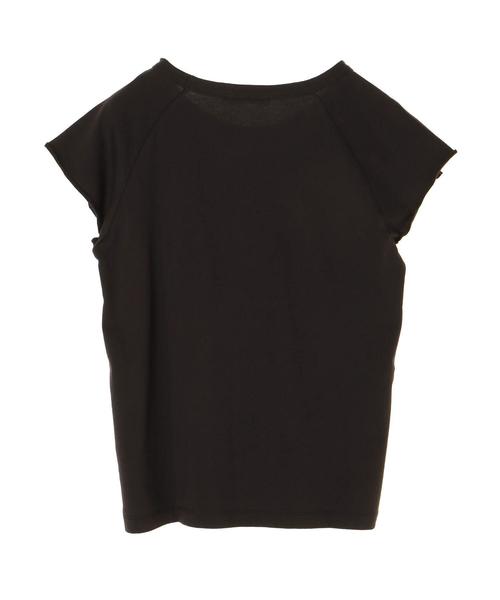 AMERICAN HOLIC（アメリカンホリック）の「・ラグラン半袖プルオーバー（Tシャツ/カットソー・レディース・オフホワイト/チャコールグレー/キャメル/カーキ・M/L）」の13枚目の写真