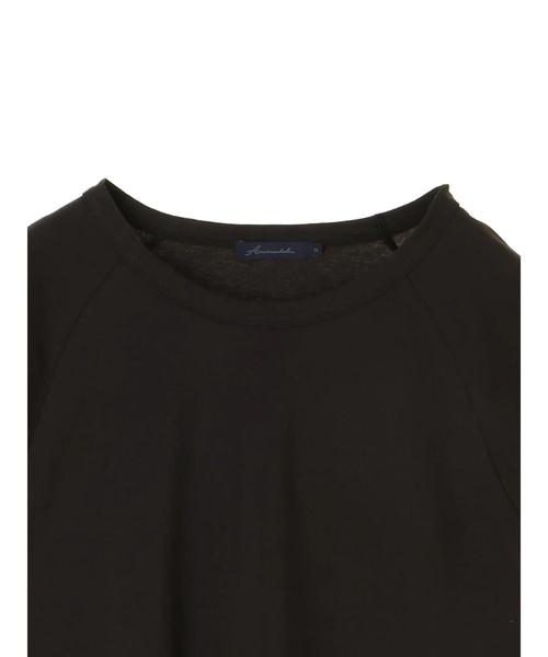 AMERICAN HOLIC（アメリカンホリック）の「・ラグラン半袖プルオーバー（Tシャツ/カットソー・レディース・オフホワイト/チャコールグレー/キャメル/カーキ・M/L）」の14枚目の写真