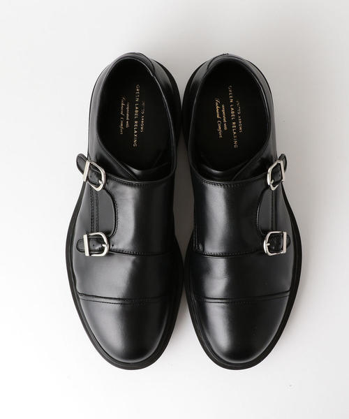 green label relaxing(グリーンレーベルリラクシング)の「ダブルモンク TEC/COM SOLE シューズ(ドレスシューズ・メンズ・ブラック・41/42/39/40/43)」の1枚目の写真