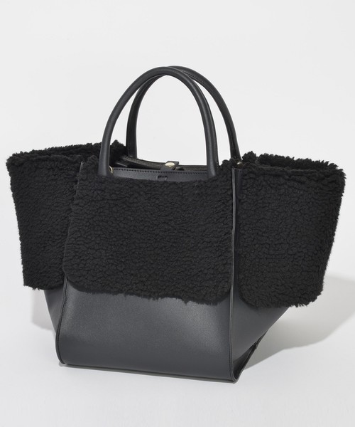 SOLPRESA（ソルプレーサ）の「３WAYボアトートバッグ（トートバッグ・レディース・ブラック/ベージュ/グレー・FREE）」の10枚目の写真