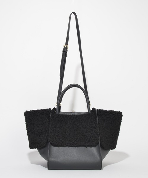 SOLPRESA（ソルプレーサ）の「３WAYボアトートバッグ（トートバッグ・レディース・ブラック/ベージュ/グレー・FREE）」の12枚目の写真