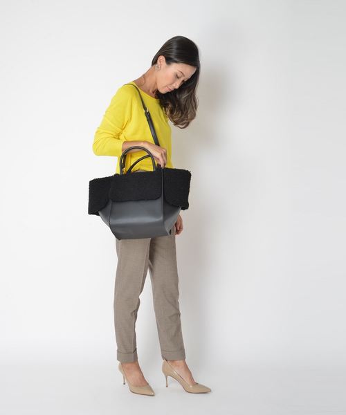 SOLPRESA（ソルプレーサ）の「３WAYボアトートバッグ（トートバッグ・レディース・ブラック/ベージュ/グレー・FREE）」の19枚目の写真