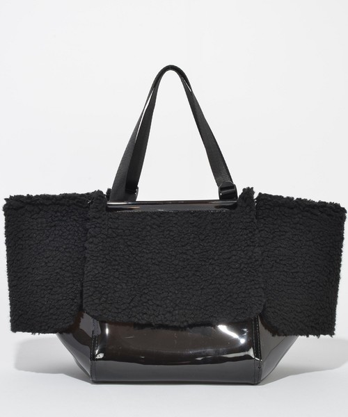 SOLPRESA（ソルプレーサ）の「３WAYボアトートバッグ（トートバッグ・レディース・ブラック/ベージュ/グレー・FREE）」の13枚目の写真