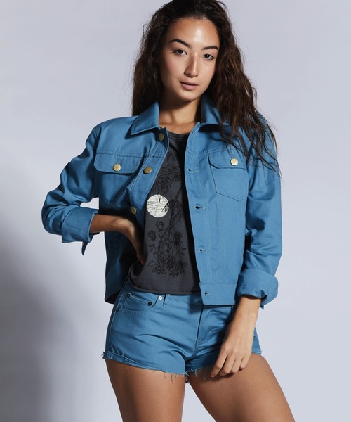 Hurley (ハーレー)の「W HRLY SCOUT JACKET/ハーレー ジャケット アウター(その他アウター・レディース・ブラック/ブルー・SMALL/X-SMALL)」の2枚目の写真