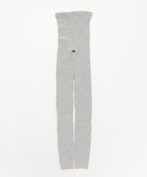 WEGO（ウィゴー）の「WEGO/レイヤードリブレギンス(10分丈)（レギンス/スパッツ・レディース・ライトグレー/ブラック/キナリ・FREE）」の11枚目の写真