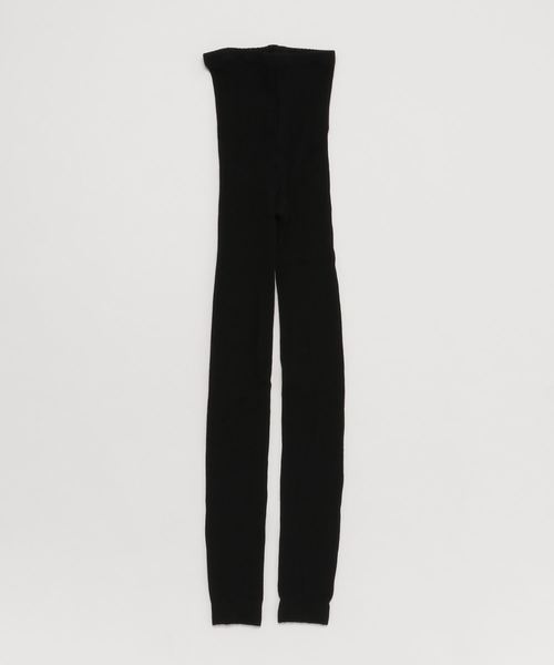 WEGO（ウィゴー）の「WEGO/レイヤードリブレギンス(10分丈)（レギンス/スパッツ・レディース・ライトグレー/ブラック/キナリ・FREE）」の9枚目の写真