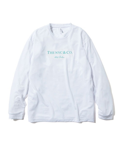 68&brothers(シックスティエイトアンドブラザーズ)の「68&BROTHERS シックスティーエイトアンドブラザーズ / L/S Dry Tee "THENYC&Co."(Tシャツ/カットソー・メンズ・ブラック/ブルーグリーン/ホワイト・SMALL/MEDIUM/LARGE/X-LARGE/XX-LARGE)」の2枚目の写真