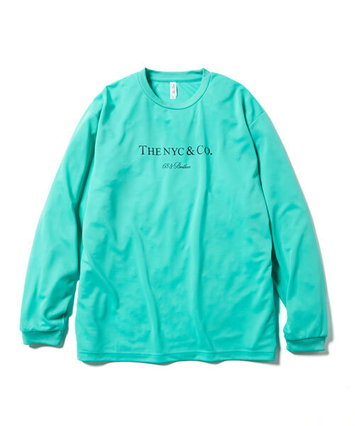 68&brothers(シックスティエイトアンドブラザーズ)の「68&BROTHERS シックスティーエイトアンドブラザーズ / L/S Dry Tee "THENYC&Co."(Tシャツ/カットソー・メンズ・ブラック/ブルーグリーン/ホワイト・SMALL/MEDIUM/LARGE/X-LARGE/XX-LARGE)」の3枚目の写真