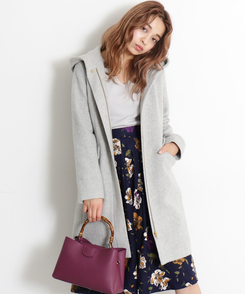 FREE'S MART（フリーズマート）の「バンブーハンドルショルダー（ハンドバッグ・レディース・ブラック/グレー/パープル・ﾌﾘ-）」の13枚目の写真