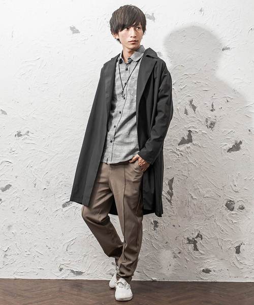 MinoriTY（マイノリティ）の「ドロップショルダーオーバーサイズコート（ダウンジャケット/コート・メンズ・ブラック/ベージュ/ネイビー・M/L）」の12枚目の写真