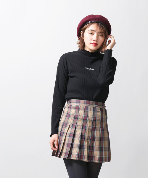 WEGO（ウィゴー）の「WEGO/チェックプリーツミニスカート（スカート・レディース・ブラウン系その他2/グリーン系その他2/グレー系その他2・MEDIUM/SMALL/LARGE）」の12枚目の写真