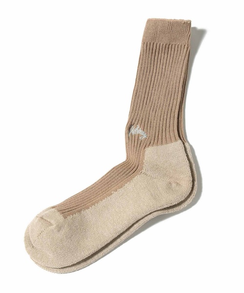 WISM(ウィズム)の「Whimsy / ウィムジー SOCKS(ソックス/靴下・メンズ・ホワイト/ブラック/ベージュ/カーキ/グリーン/ボルドー・FREE)」の3枚目の写真