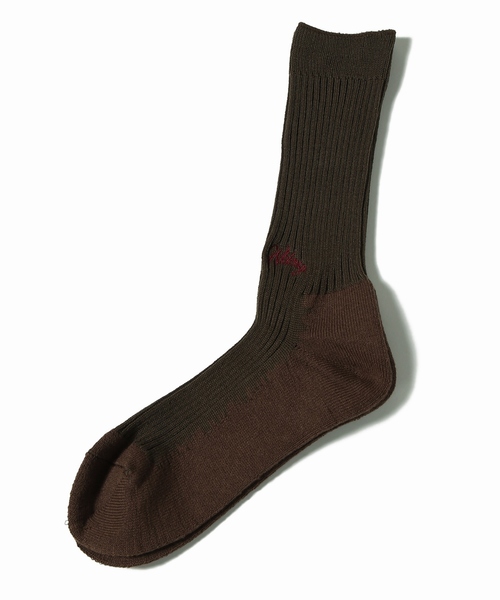 WISM(ウィズム)の「Whimsy / ウィムジー SOCKS(ソックス/靴下・メンズ・ホワイト/ブラック/ベージュ/カーキ/グリーン/ボルドー・FREE)」の4枚目の写真