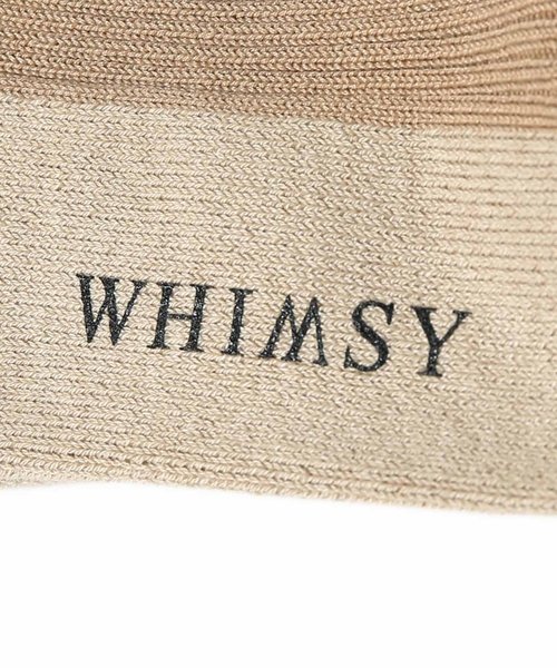 WISM(ウィズム)の「Whimsy / ウィムジー SOCKS(ソックス/靴下・メンズ・ホワイト/ブラック/ベージュ/カーキ/グリーン/ボルドー・FREE)」の8枚目の写真