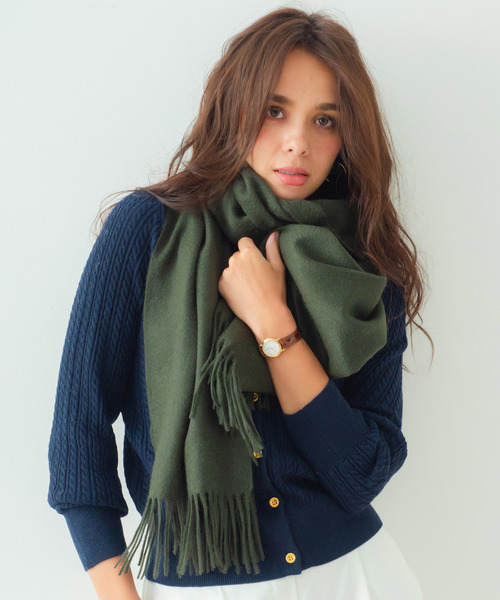 macocca（マコッカ）の「内モンゴル産 カシミヤ100％ 無地 ストール（ストール/ショール・レディース・ライトグレー/ブラック/ベージュ/ネイビー/ブラウン/カーキ/ピンク/ブルー/アイボリー/ダークグレー/モカ/ラベンダー/ローズ/ワイン/ライトベージュ/グレイッシュベージュ/サンドベージュ/ワインレッド/スモークピンク/ライトブルー/ライトパープル/キナリ/ベージュ系/チョコ/ライトブラウン/ブラウン系その他/グリーン系その他/ピンク系その他/グレイッシュブルー/グレー系その他/グレー系その他2/モスグリーン系・FREE）」の18枚目の写真