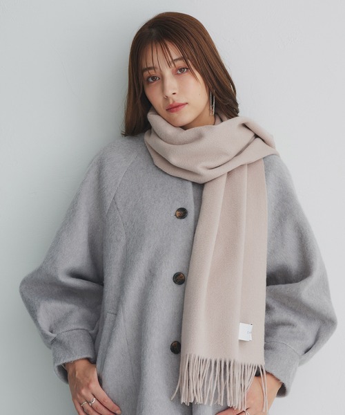 macocca（マコッカ）の「内モンゴル産 カシミヤ100％ 無地 ストール（ストール/ショール・レディース・ライトグレー/ブラック/ベージュ/ネイビー/ブラウン/カーキ/ピンク/ブルー/アイボリー/ダークグレー/モカ/ラベンダー/ローズ/ワイン/ライトベージュ/グレイッシュベージュ/サンドベージュ/ワインレッド/スモークピンク/ライトブルー/ライトパープル/キナリ/ベージュ系/チョコ/ライトブラウン/ブラウン系その他/グリーン系その他/ピンク系その他/グレイッシュブルー/グレー系その他/グレー系その他2/モスグリーン系・FREE）」の16枚目の写真