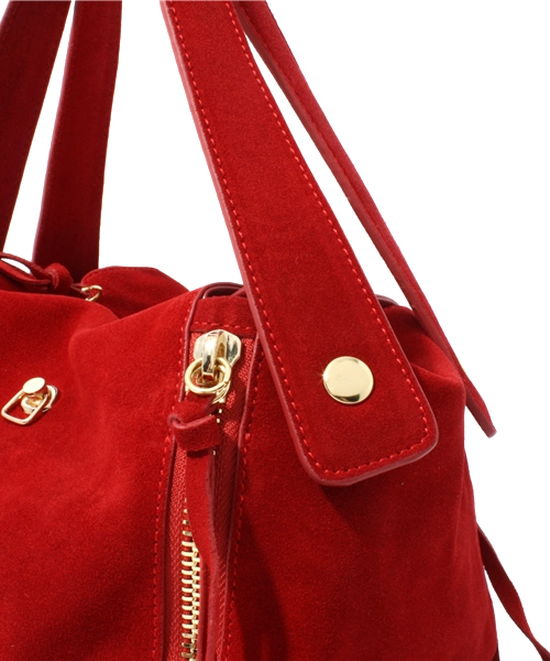 NANO universe（ナノユニバース）の「カウスエード 2WAY BAG（ショルダーバッグ・レディース・レッド/ブラウン/ブラック・FREE）」の8枚目の写真