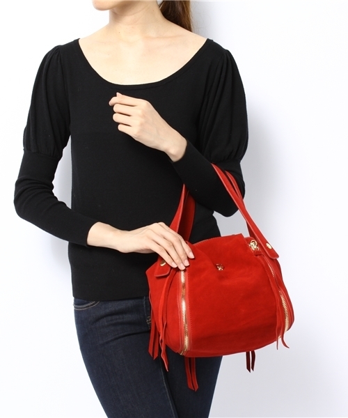 NANO universe（ナノユニバース）の「カウスエード 2WAY BAG（ショルダーバッグ・レディース・レッド/ブラウン/ブラック・FREE）」の4枚目の写真